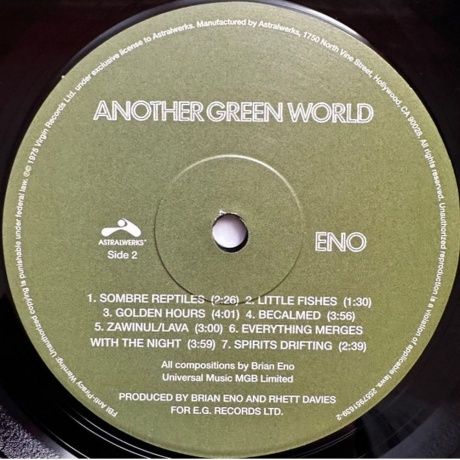 Brian Eno - Another Green World (0602557951639) - фото 3