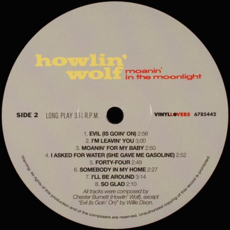 Howlin Wolf - Moanin' In The Moonlight (8436544170411) - фото 3