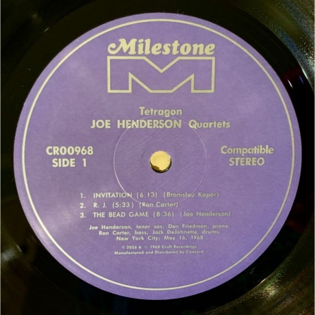 Joe Henderson - Tetragon (Analogue, Jazz Dispensary) (0888072736078) - фото 3