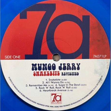 Jerry Mungo - Snakebite Revisited (Blue) (5060209950716) - фото 2