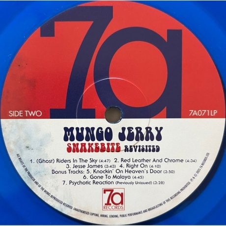 Jerry Mungo - Snakebite Revisited (Blue) (5060209950716) - фото 3