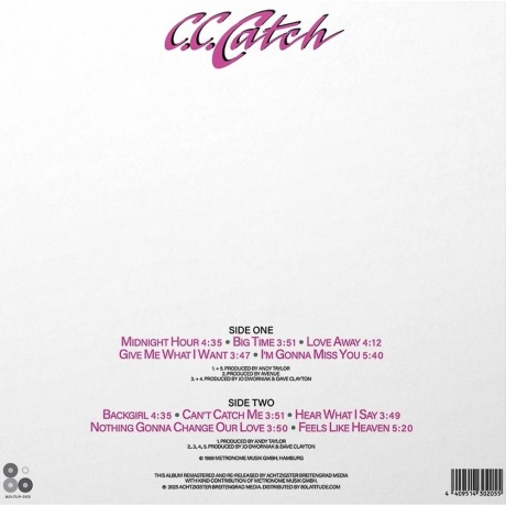 C.C. Catch - Hear What I Say (4409514302055) - фото 2