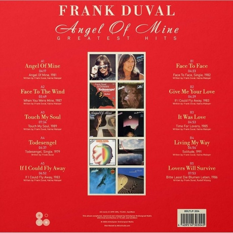Frank Duval - Angel Of Mine – Greatest Hits (4409514303045) - фото 2