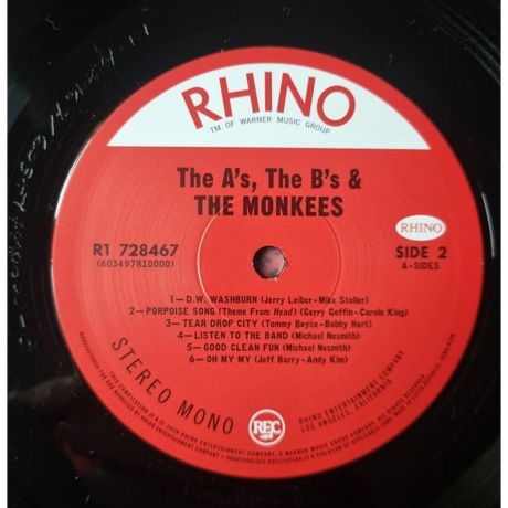 Monkees - The As, The Bs &amp; The Monkees (603497810000) - фото 3