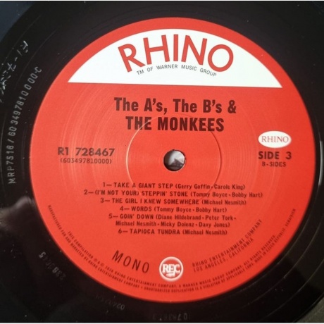 Monkees - The As, The Bs &amp; The Monkees (603497810000) - фото 4