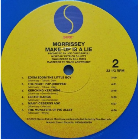 Morrissey - Make-Up Is A Lie (Blue) (93624829799) - фото 3