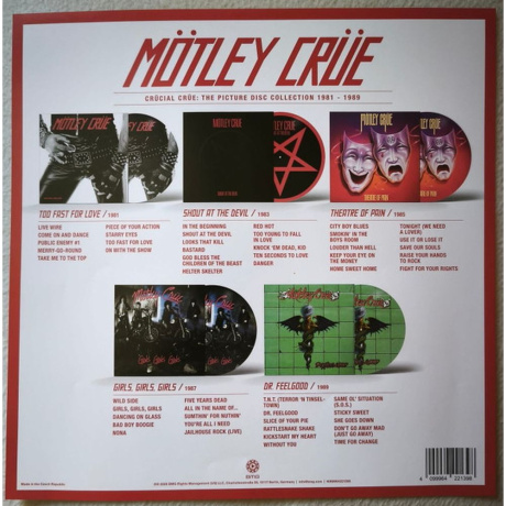 Motley Crue - Crucial Crue (Box) (picture) (4099964221398) виниловая пластинка - фото 2