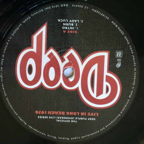 Deep Purple - Long Beach, 1976 (4029759109761) виниловая пластинка - фото 4