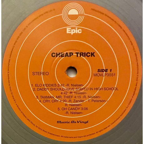 Cheap Trick - Cheap Trick (coloured) (8719262044920) виниловая пластинка - фото 5