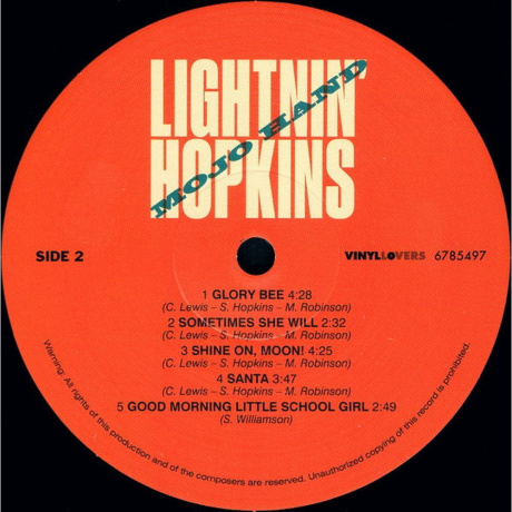 Lightnin' Hopkins - Mojo Hand (8436544170985) виниловая пластинка - фото 4