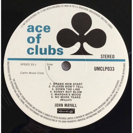 John Mayall - The Blues Alone (0805520240338) виниловая пластинка - фото 3