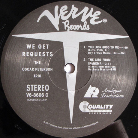 Oscar Peterson - We Get Requests (Analogue) (0753088860614) виниловая пластинка - фото 5