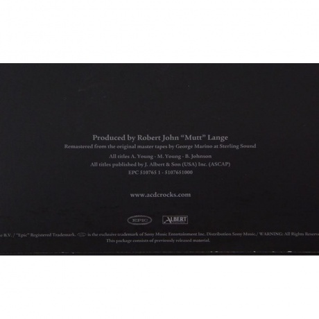 AC/DC, Back In Black (Remastered) (5099751076513) виниловая пластинка - фото 11