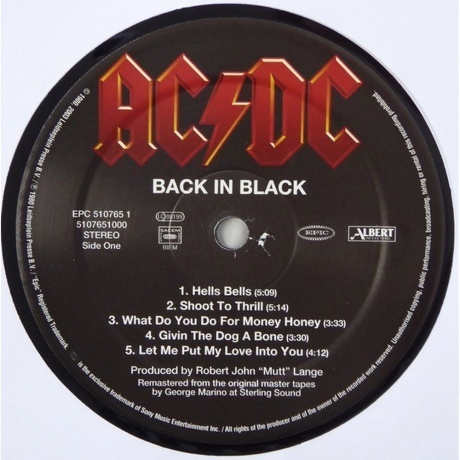 AC/DC, Back In Black (Remastered) (5099751076513) виниловая пластинка - фото 4