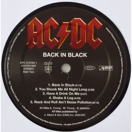 AC/DC, Back In Black (Remastered) (5099751076513) виниловая пластинка - фото 5