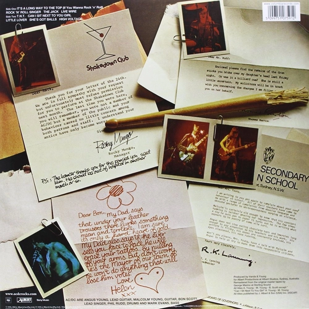 Ac/Dc - Hight Voltage (5099751075912) виниловая пластинка - фото 2