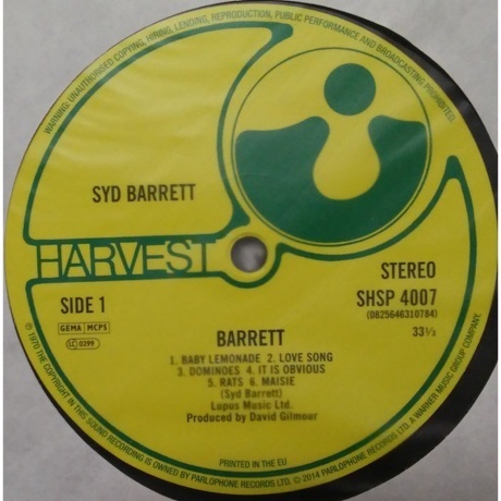 Syd Barrett - Barrett (0825646310784) виниловая пластинка - фото 7