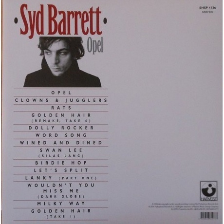 Syd Barrett - Opel (0825646310777) виниловая пластинка - фото 2