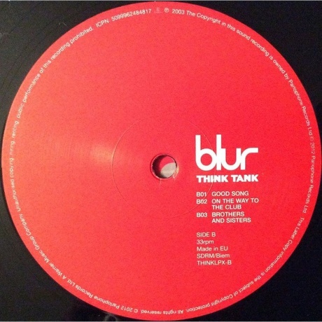 Blur - Think Tank (5099962484817) виниловая пластинка - фото 6