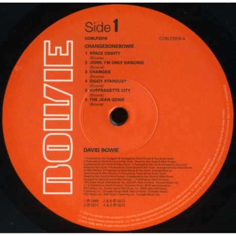 David Bowie - ChangesOneBowie (0190295994082) виниловая пластинка - фото 3