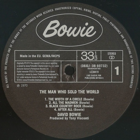 David Bowie - The Man Who Sold The World (remastered 2015) (0825646287383) виниловая пластинка - фото 3