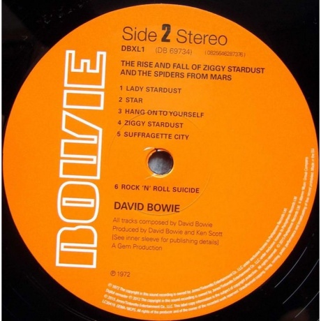 David Bowie - The Rise And Fall Of Ziggy Stardust And The Spiders From Mars (remastered 2012) (0825646287376) виниловая пластинка - фото 4