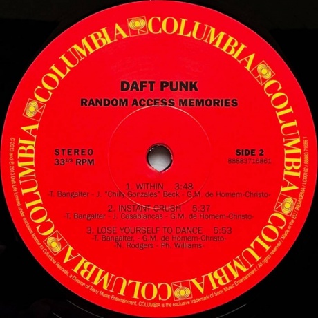 Daft Punk -  Random Access Memories (0888837168618) виниловая пластинка - фото 7