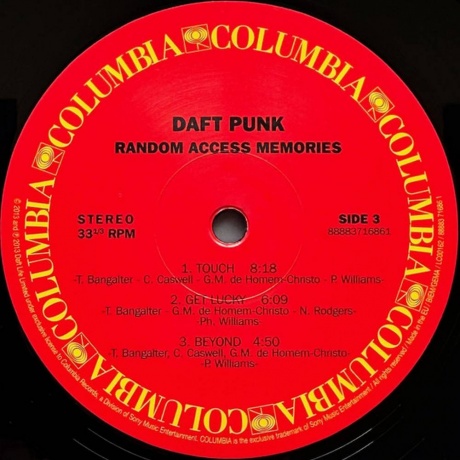 Daft Punk -  Random Access Memories (0888837168618) виниловая пластинка - фото 8