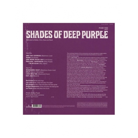 Виниловая пластинка Deep Purple, Shades Of Deep Purple (Stereo) (0825646138357) - фото 1