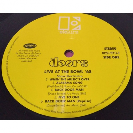 Doors, The, Live At The Bowl '68 (0081227971199) виниловая пластинка - фото 4
