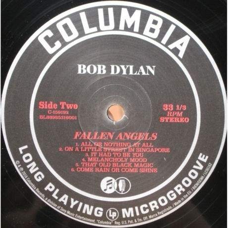 Bob Dylan - Fallen Angels (0889853160013) виниловая пластинка - фото 4