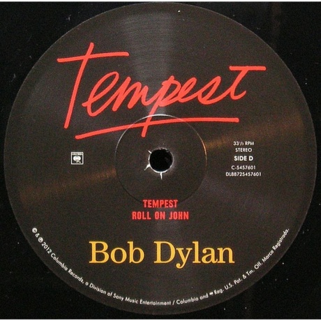 Bob Dylan - Tempest (0887254576013) виниловая пластинка - фото 6