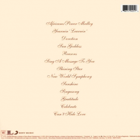 Wind &amp; Fire Earth - Gratitude (0888751942516) виниловая пластинка - фото 2