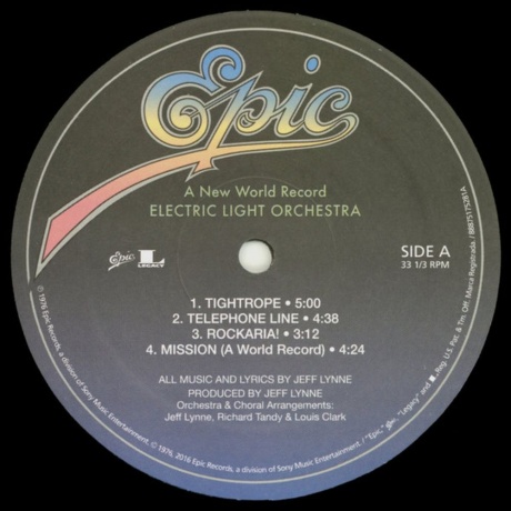 Electric Light Orchestra - A New World Record (2016 Black Vinyl Version) (0888751752818) виниловая пластинка - фото 3
