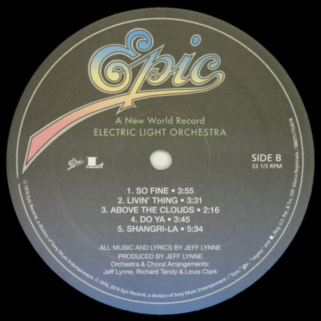 Electric Light Orchestra - A New World Record (2016 Black Vinyl Version) (0888751752818) виниловая пластинка - фото 4