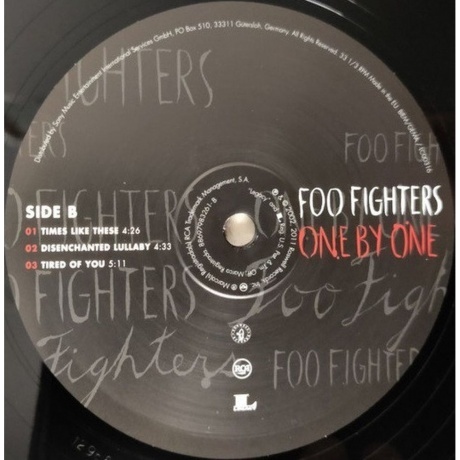 Foo Fighters - One By One (0886979832619) виниловая пластинка - фото 4