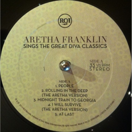 Aretha Franklin - Sings The Great Diva Classics (0888750348814) виниловая пластинка - фото 3