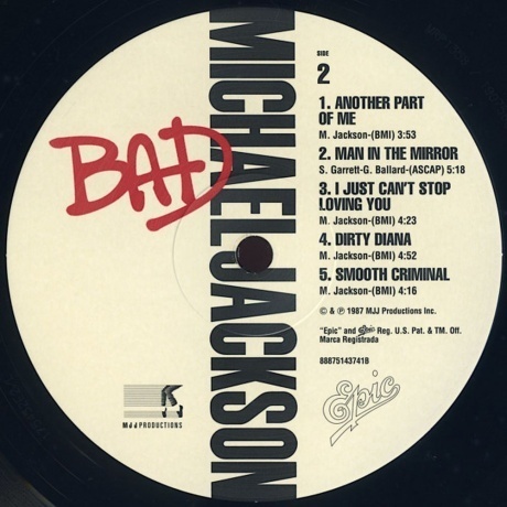 Michael Jackson - Bad (0888751437418) виниловая пластинка - фото 5