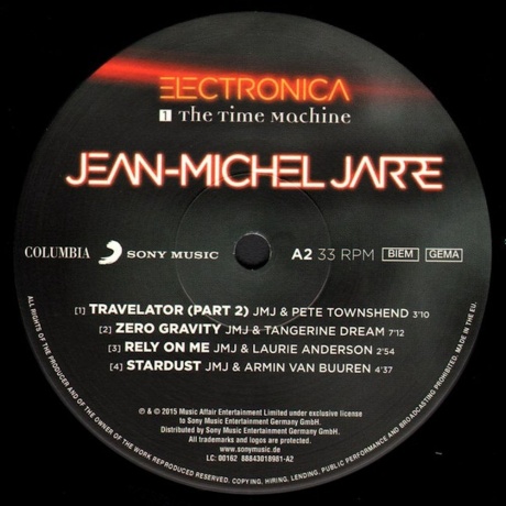 Jarre, Jean-Michel, Electronica 1: The Time Machine (0888430189812) виниловая пластинка - фото 7