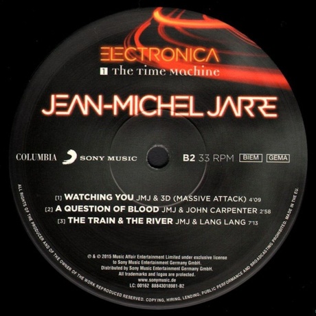 Jarre, Jean-Michel, Electronica 1: The Time Machine (0888430189812) виниловая пластинка - фото 8