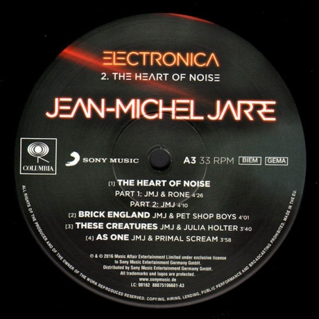 Jean Michel Jarre - Electronica 2: The Heart Of Noise (2Lp) (0888751966819) виниловая пластинка - фото 5