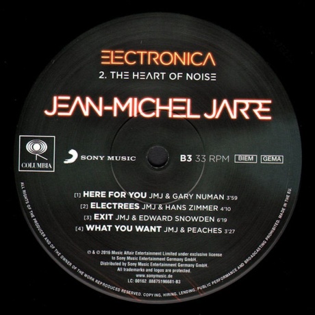 Jean Michel Jarre - Electronica 2: The Heart Of Noise (2Lp) (0888751966819) виниловая пластинка - фото 6
