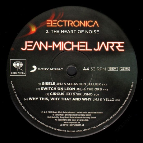 Jean Michel Jarre - Electronica 2: The Heart Of Noise (2Lp) (0888751966819) виниловая пластинка - фото 7
