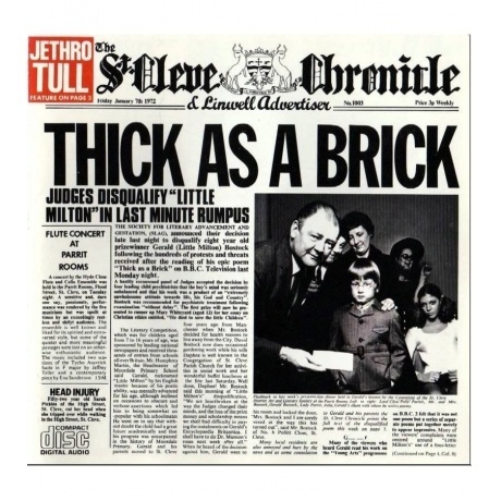 Jethro Tull - Thick As A Brick (0825646139507) виниловая пластин...