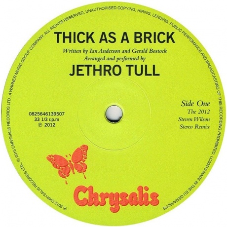 Jethro Tull - Thick As A Brick (0825646139507) виниловая пластинка - фото 3