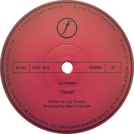 Joy Division - Closer (0825646183913) виниловая пластинка - фото 3