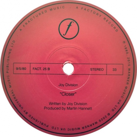 Joy Division - Closer (0825646183913) виниловая пластинка - фото 4