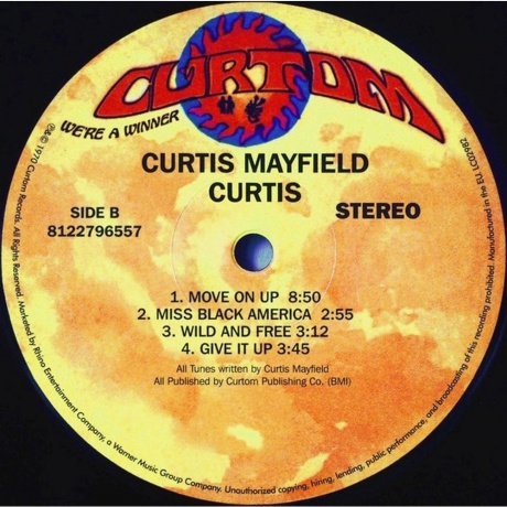 Curtis Mayfield - Curtis (0081227965570) виниловая пластинка - фото 5