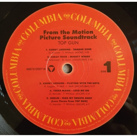 OST - Top Gun (Various Artists) (0888751209718) виниловая пластинка - фото 3