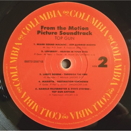 OST - Top Gun (Various Artists) (0888751209718) виниловая пластинка - фото 4
